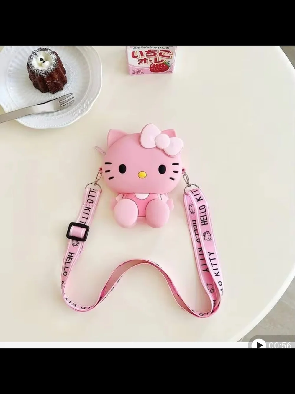 Hello Kitty Fashion Cartoon  Bag Silicone Waterproof Coin Purse Pack Of 6